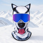3D Skidmask med Öron – HD Tryck
