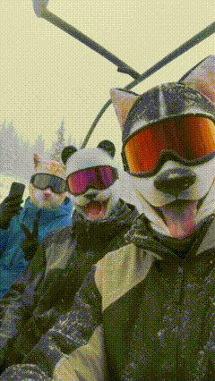 3D Skidmask med Öron – HD Tryck